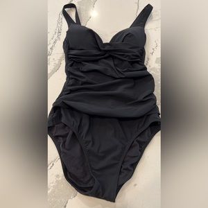 Black one piece swimsuit